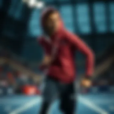 Athlete wearing Puma gear during a competitive event