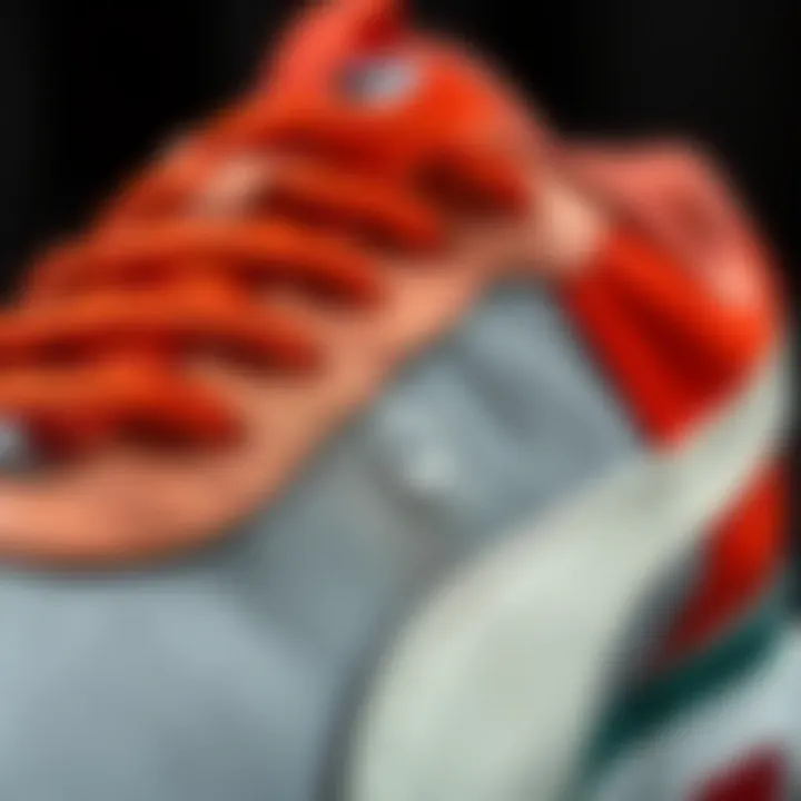 Close-up of Puma Axis shoe material highlighting quality and texture