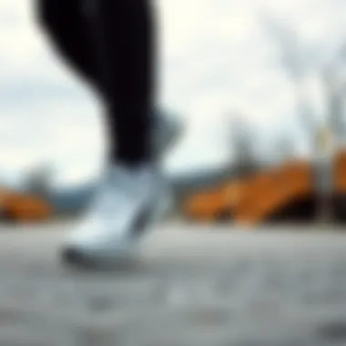 User wearing Puma Axis shoes during an outdoor activity