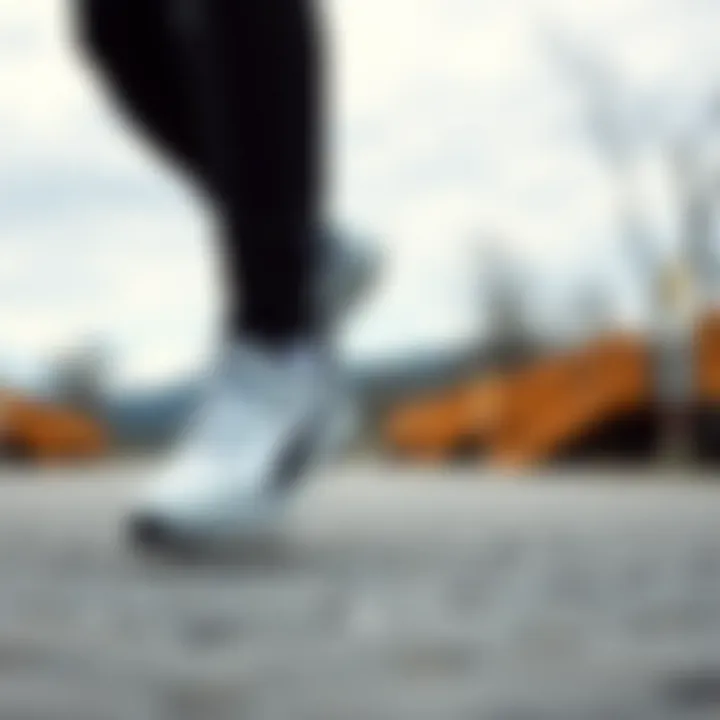 User wearing Puma Axis shoes during an outdoor activity