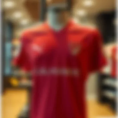 Puma Galatasaray jersey displayed on a mannequin emphasizing its fit