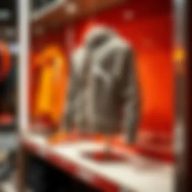 Innovative Puma sportswear designs displayed on a retail shelf