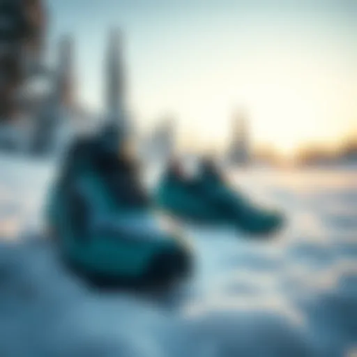 Puma Twitch Runner Trail shoes in a snowy landscape