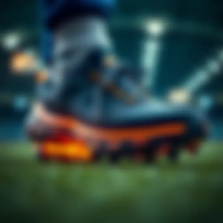 Close-up of innovative shoe technology