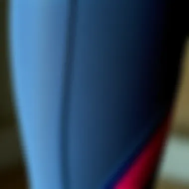 Close-up of high-quality fabric of running tights highlighting breathability