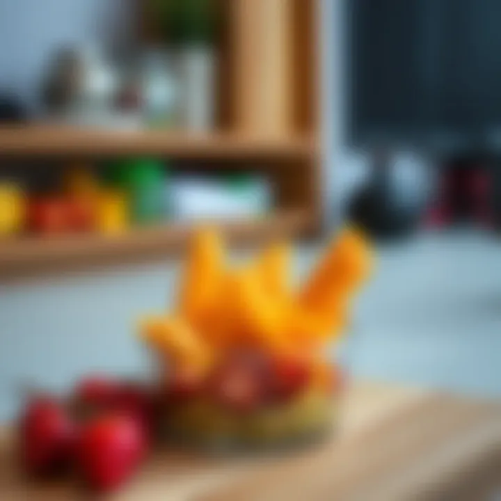 Illustration of healthy food choices for athletes