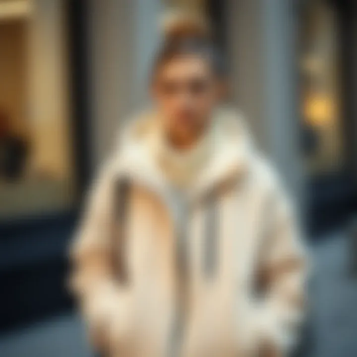 Layering outfits with a sherpa jacket for warmth