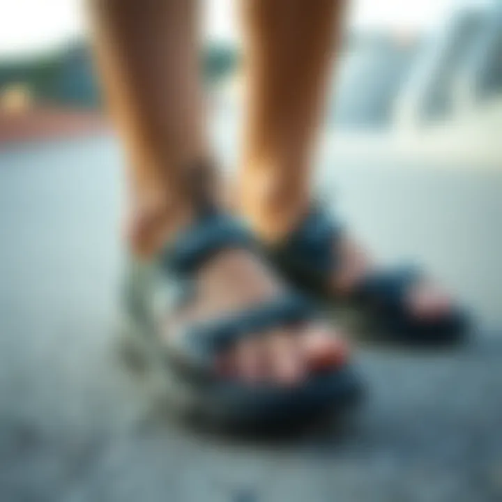 Comfortable fit of Skechers sandals