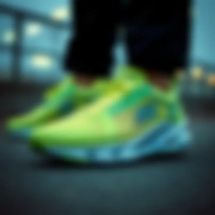 Dynamic footwear design showcasing Skechers innovation