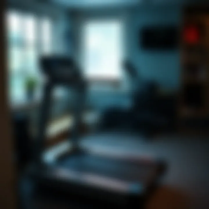 Home gym setup featuring a Slazenger treadmill