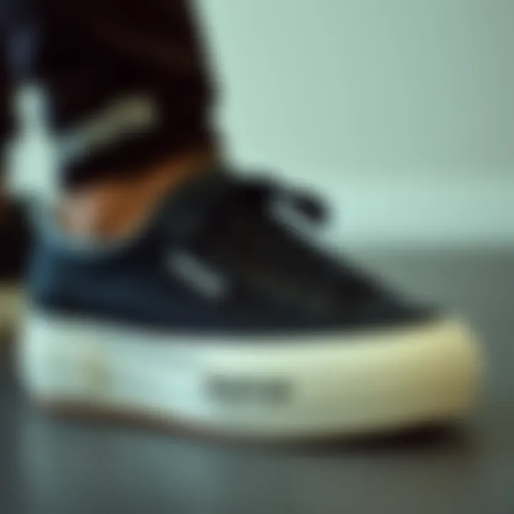 Customization options for Superga sneakers