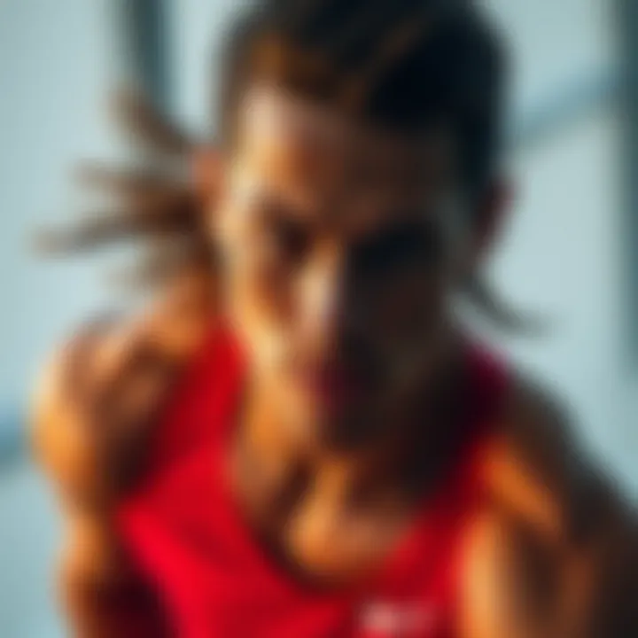 Athlete in action demonstrating optimal performance