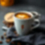 Coffee cup with energy symbols