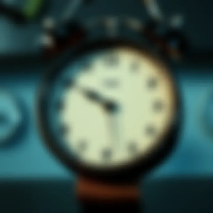 Clock indicating ideal coffee consumption time