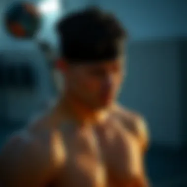 Athlete cooling down after an intense workout session