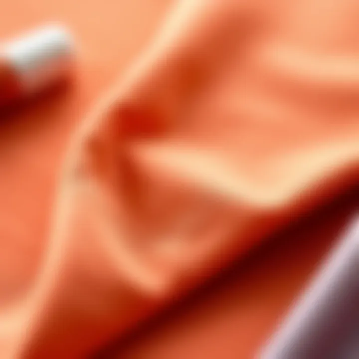 Quality Fabric Textures for Athletic Wear A close-up view of fabric textures used in functional athletic tops, highlighting quality and durability.