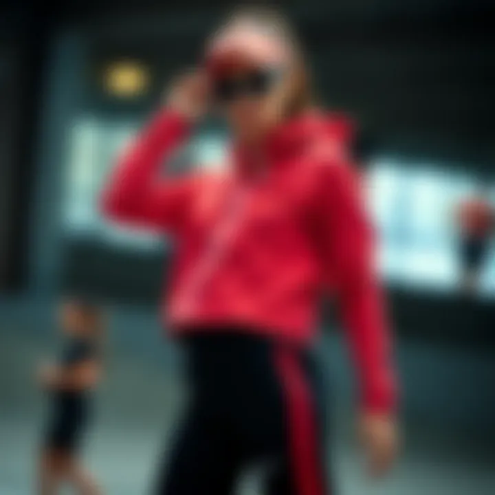 Fashion Meets Function in Sportswear A stylish athlete posing confidently in trendy sportswear, embodying the fusion of fashion and function.