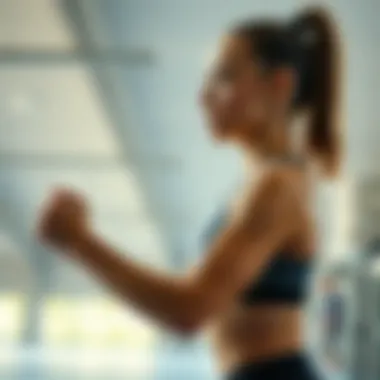 Athletic Performance in Action An athlete exercising in a well-fitted functional top, demonstrating performance wear in action.