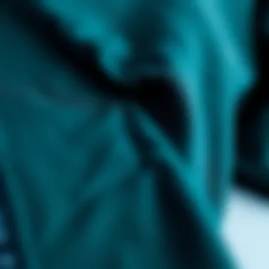 Close-up of jacket fabric showcasing texture