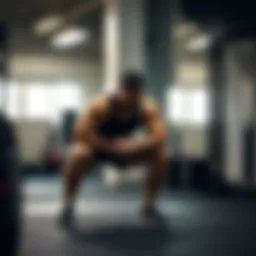 Demonstration of squat technique