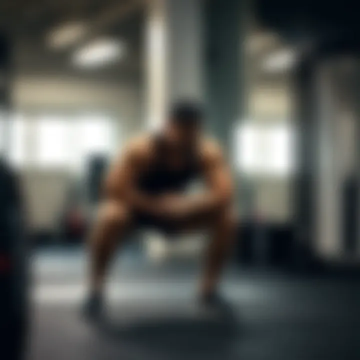 Demonstration of squat technique