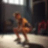 Illustration demonstrating proper squat technique