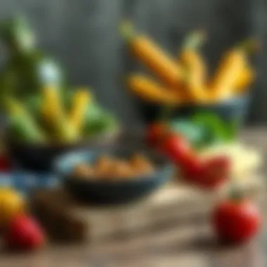 A selection of foods known for their stress-reducing properties