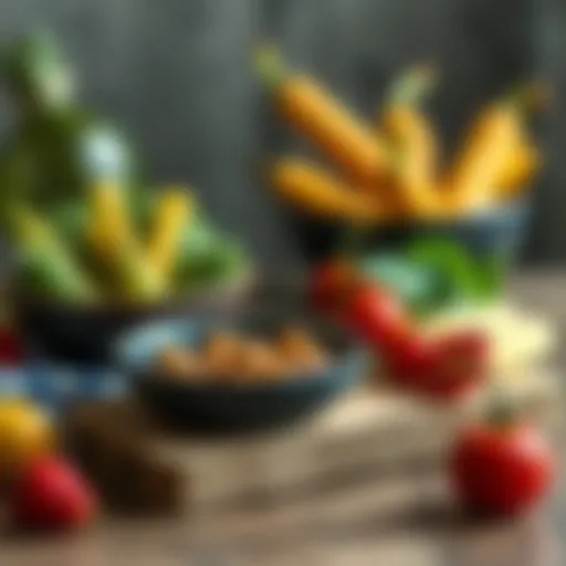 A selection of foods known for their stress-reducing properties