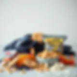 An assortment of sugar-free snacks arranged aesthetically