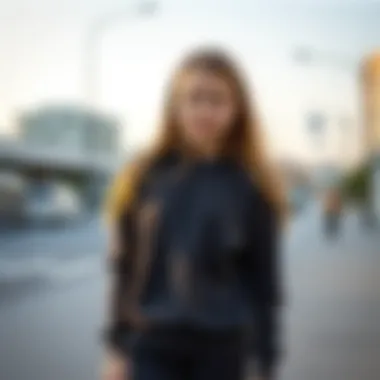 Comfortable fit sweatshirt for young girls