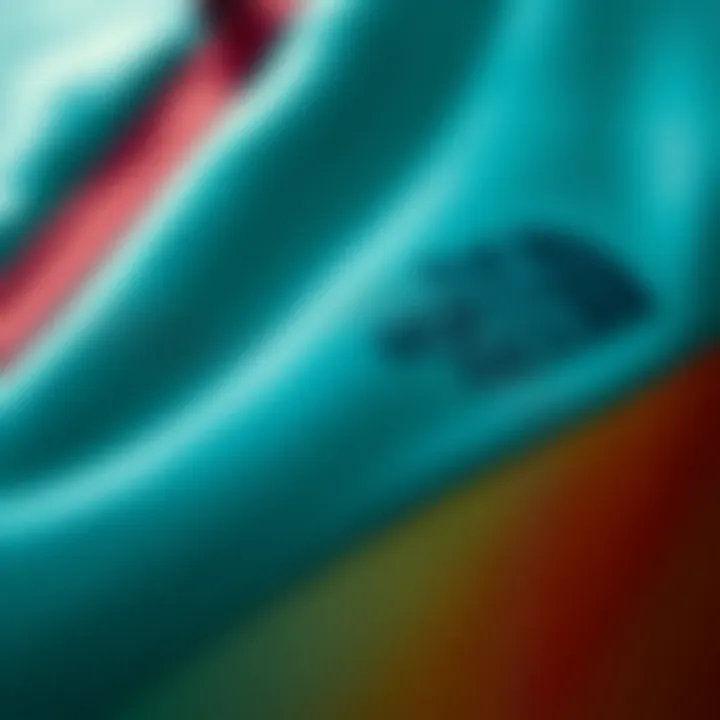 Close-up of high-performance fabric used in Summit Series apparel