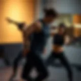 Dynamic partner exercises showcasing teamwork