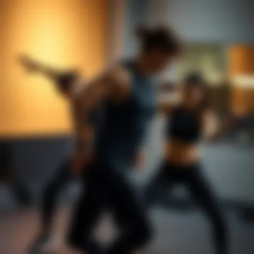 Dynamic partner exercises showcasing teamwork