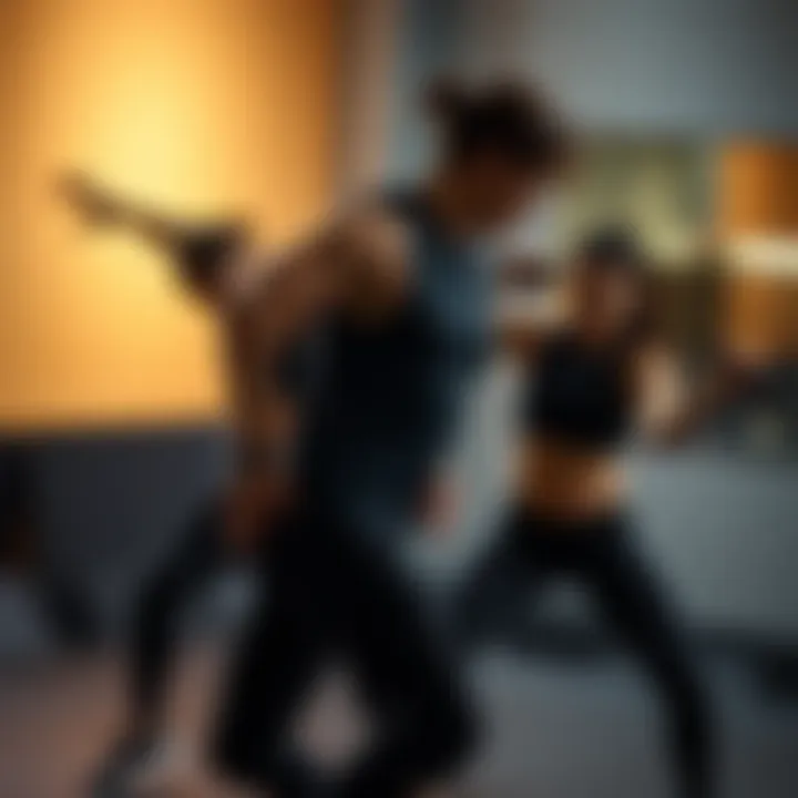 Dynamic partner exercises showcasing teamwork