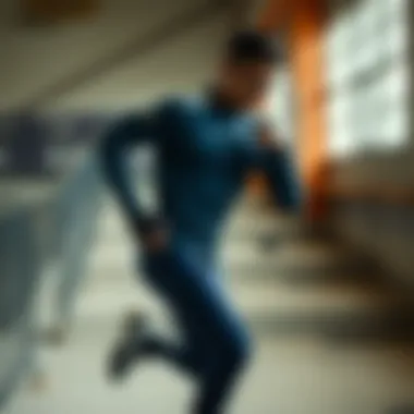 Athlete wearing an Under Armour suit in an active pose