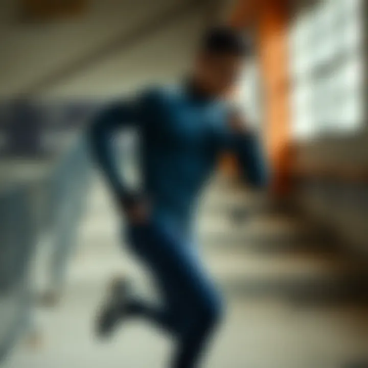 Athlete wearing an Under Armour suit in an active pose