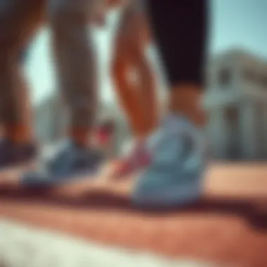 Vans shoes worn in various activities, emphasizing versatility