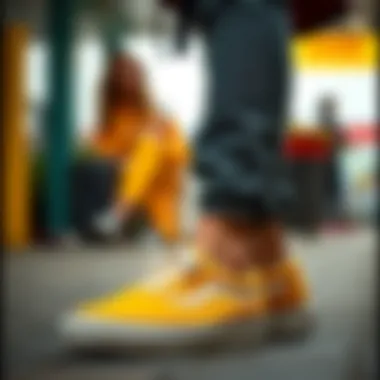 Outfit Combinations with Vans Yellow Sneakers Fashionable outfits paired with Vans yellow sneakers