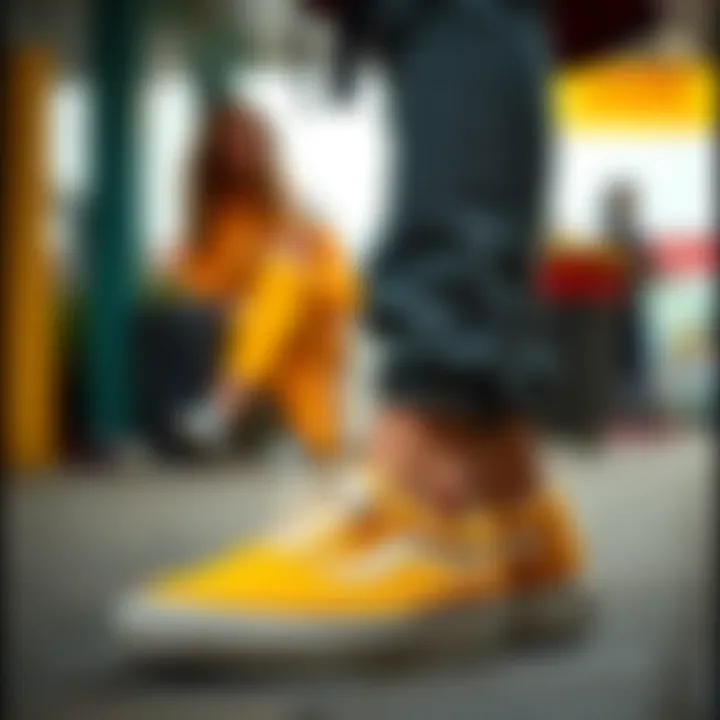 Outfit Combinations with Vans Yellow Sneakers Fashionable outfits paired with Vans yellow sneakers