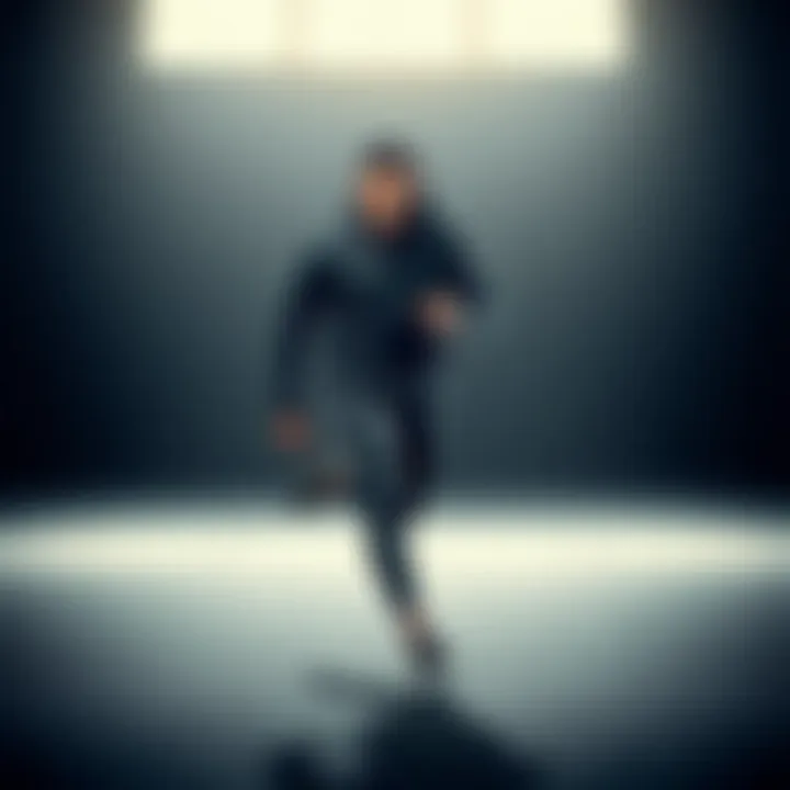 Dynamic athlete showcasing modern sport apparel