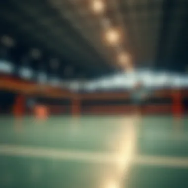 Voleybol oyun alanı ve sayı çizgileri