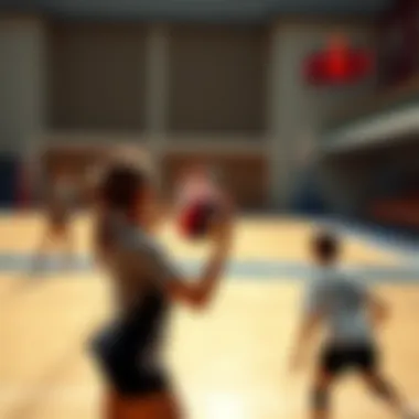 Voleybol oyuncusunun sayı işareti yapması