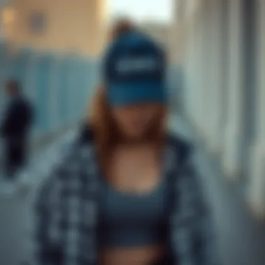 Trendy athletic fashion showcasing aesthetics