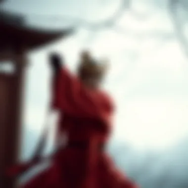 A serene depiction of Wushu philosophy and elements