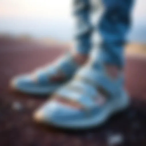 Yeezy sandals showcasing unique design elements