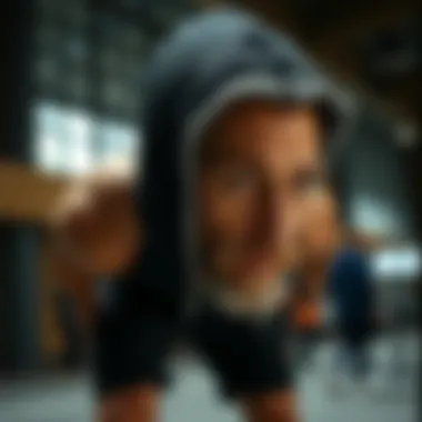 Artistic interpretation of the evolving concept of the weak male